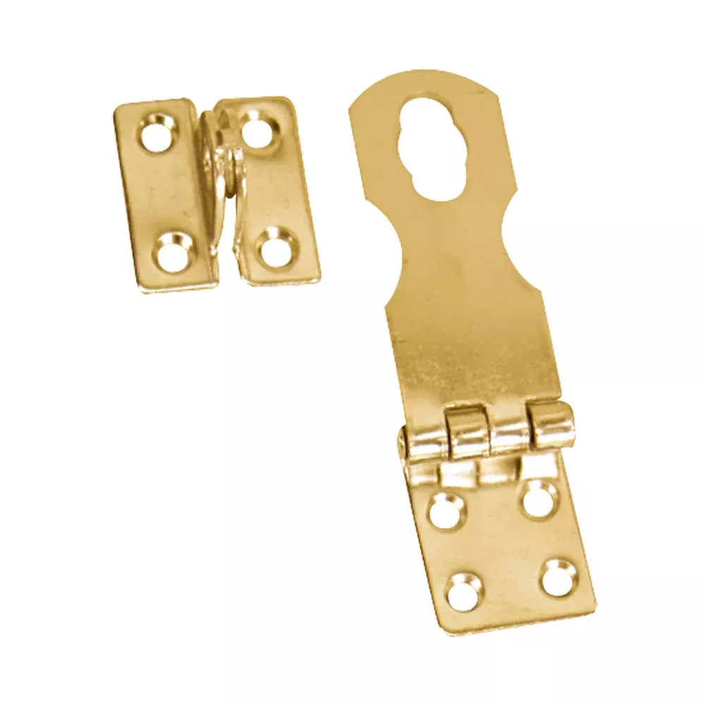 Whitecap Swivel Safety Hasp – Polished Brass – 1″ x 3″ [S-0579BC]