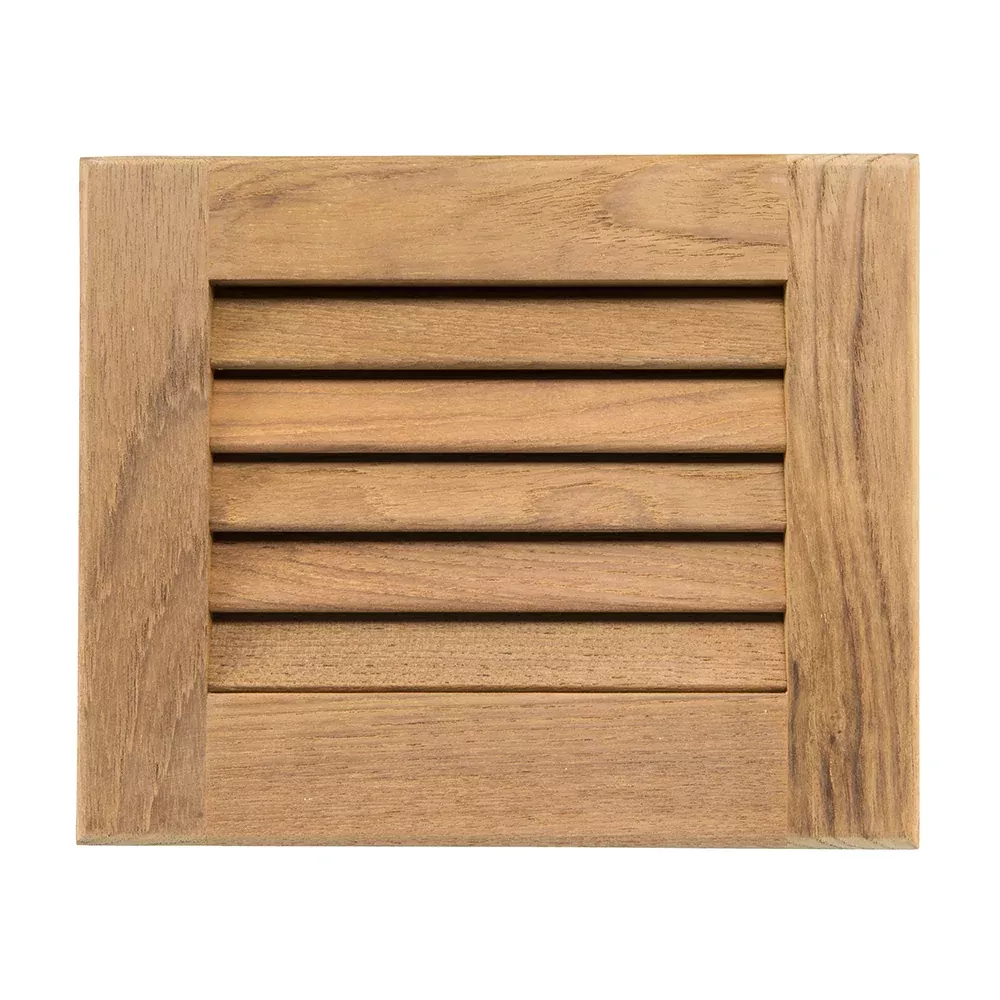 Whitecap Teak Louvered Insert – 7-1/2″ x 9-1/8″ x 3/4″ [60712]