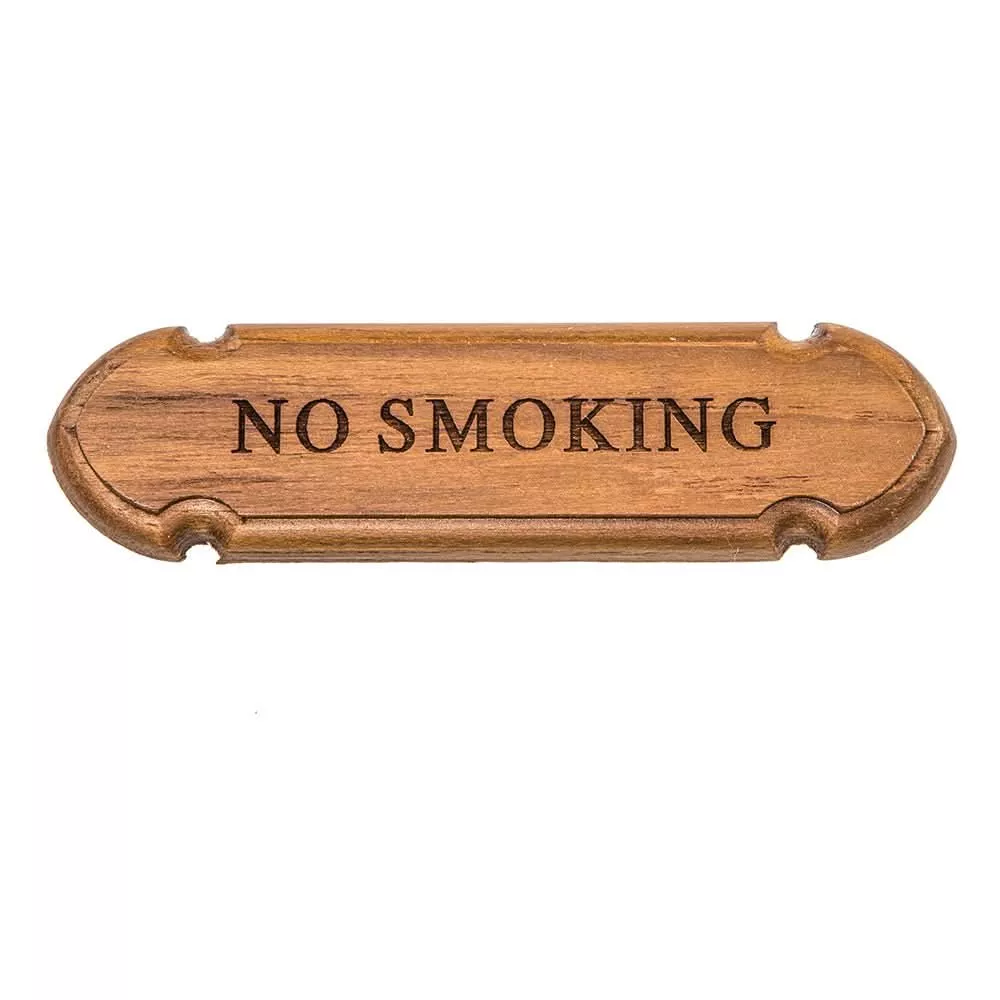 Whitecap Teak “No Smoking” Name Plate [62672]