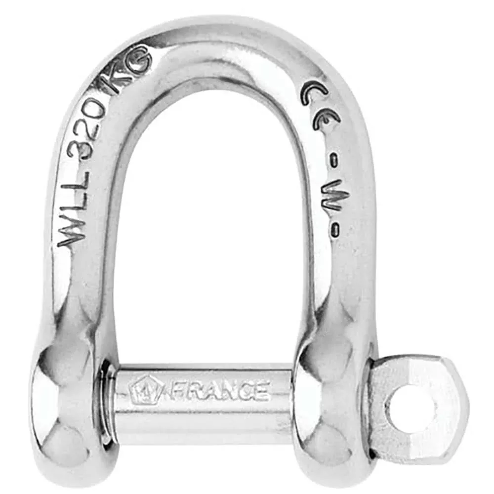 Wichard Self-Locking D Shackle - 12mm Diameter - 15/32" - 1206