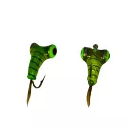 Widow Maker Lures Tungsten Fly Glow Jig - #12 - Glo Green