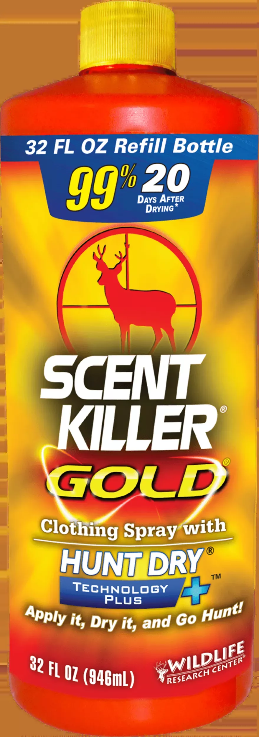 Wildlife Research Scent Killer Gold Spray Refill Odorless - 32 oz Bottle
