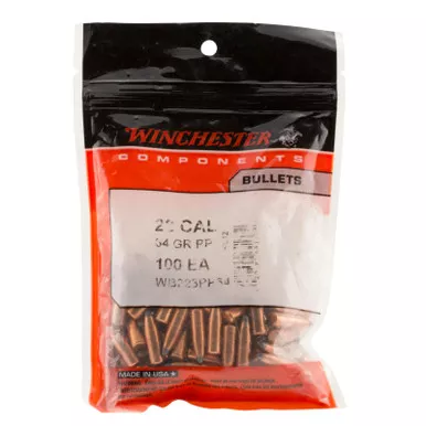 WINCHESTER 22 CAL .224” 64 GR POWER-POINT 100 COUNT WB223PP64