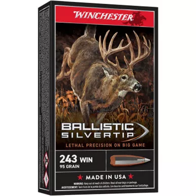 Winchester SBST243A 243 95 GR Ballistic Silvertip 20 Rounds