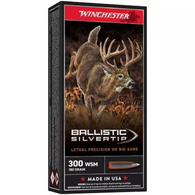 Winchester SBST300SA Ballistic Silvertip 300 WSM 180 GR Poly Tip 20 Rounds