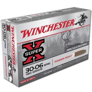 Winchester X30064 SuperX 30-06 180 GR Power Point 20 Rounds