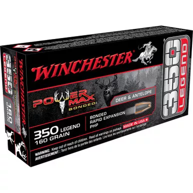 Winchester X3501BP Power Max Bonded 350 Legend 160GR Protected HP 20 Rounds