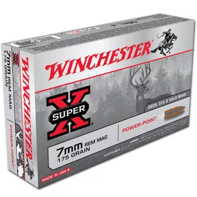 Winchester X7MMR2 SuperX 7mmRM 175 GR Power Point 20 Rounds