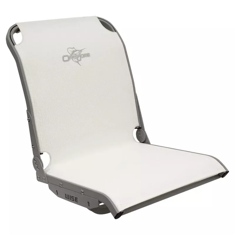 Wise 3374 Aero X Cool-Ride Mesh Mid-Back Boat Seat – White