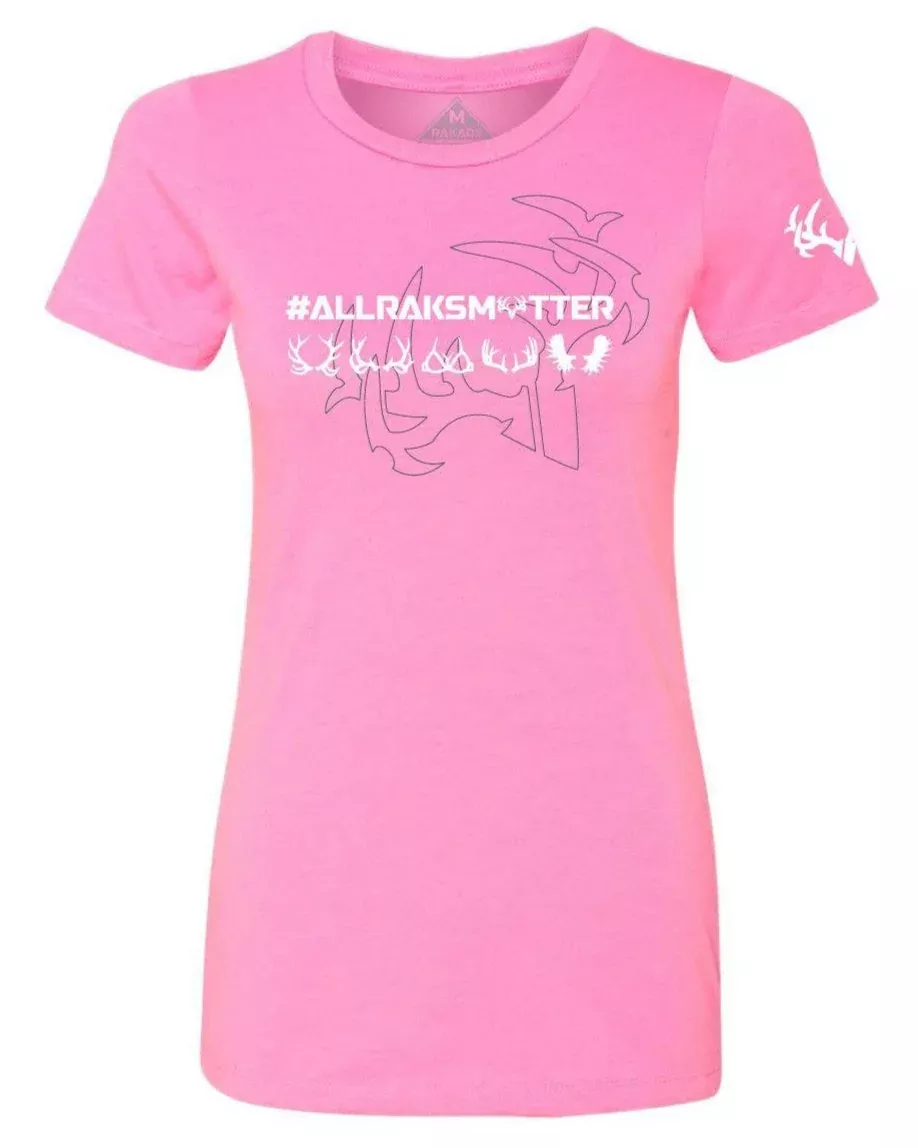 Womens All Raks Matter ™Boobies Pink