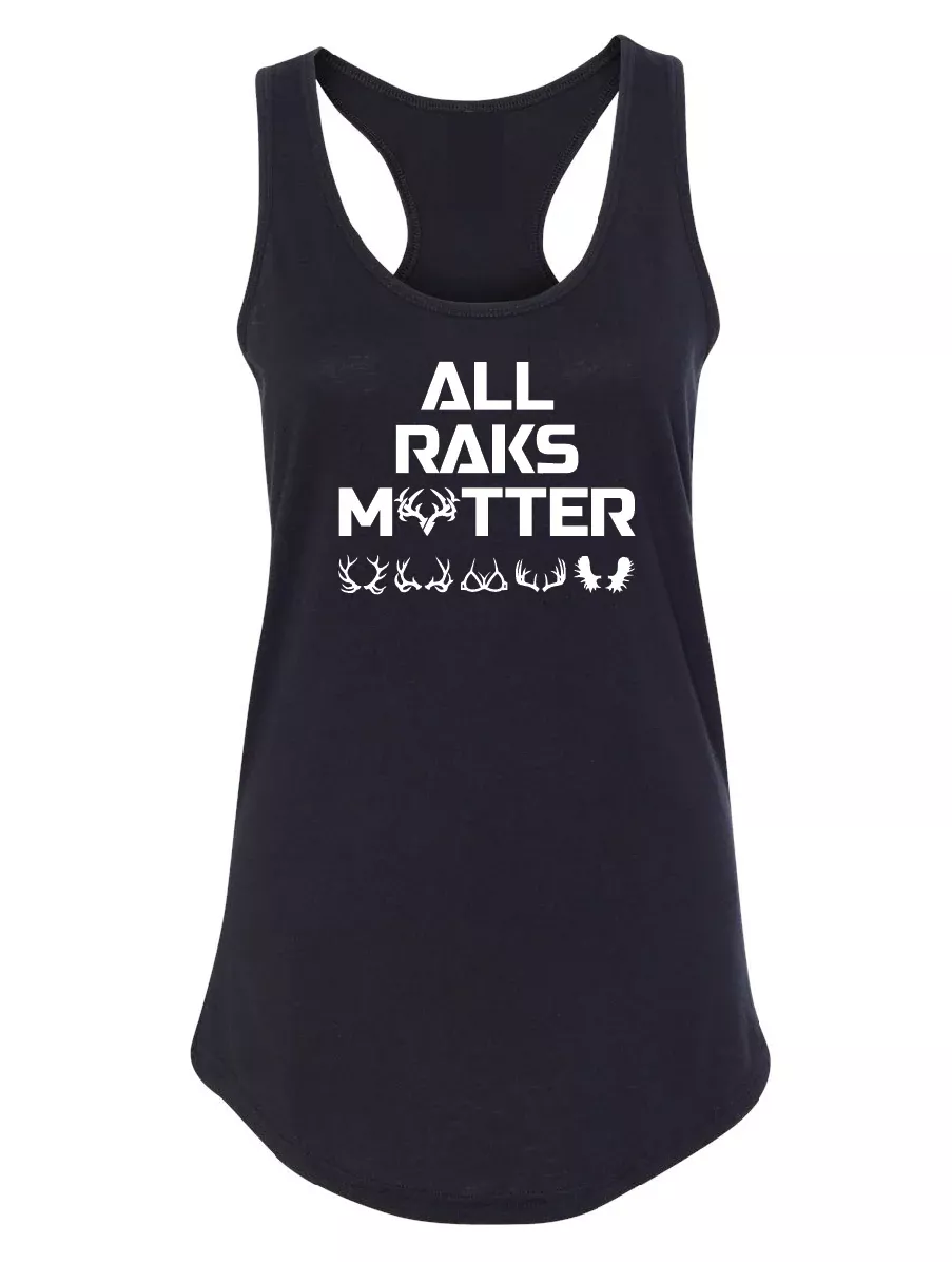 Womens All Raks Matter ™Boobies Racerback Tank