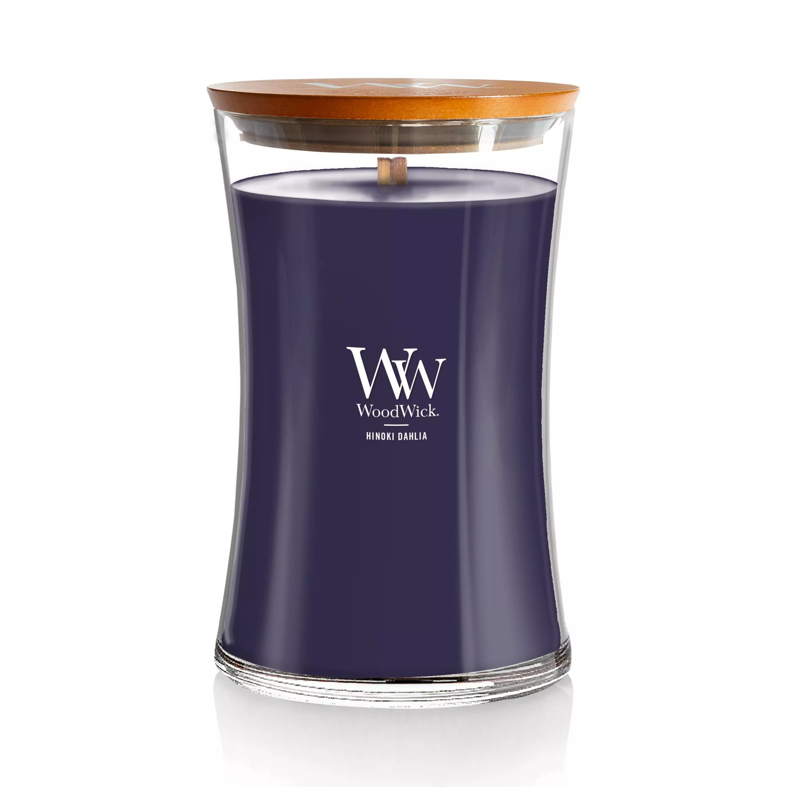 WoodWick Large Hourglass Jar Hinoki Dahli #1743611