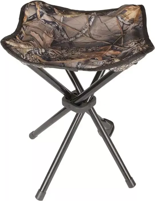 World Famous Sports 4 Leg Folding Stool – Burly Camo