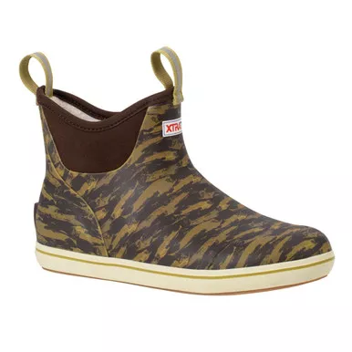 XTRATUF Men’s 6in Ankle Print Coho Camo Deck Boots (XMAB-9CH)