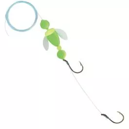Yakima Baits Walleye Delight™ with Size 2 Tandem Hooks – Lime Chartreuse – White