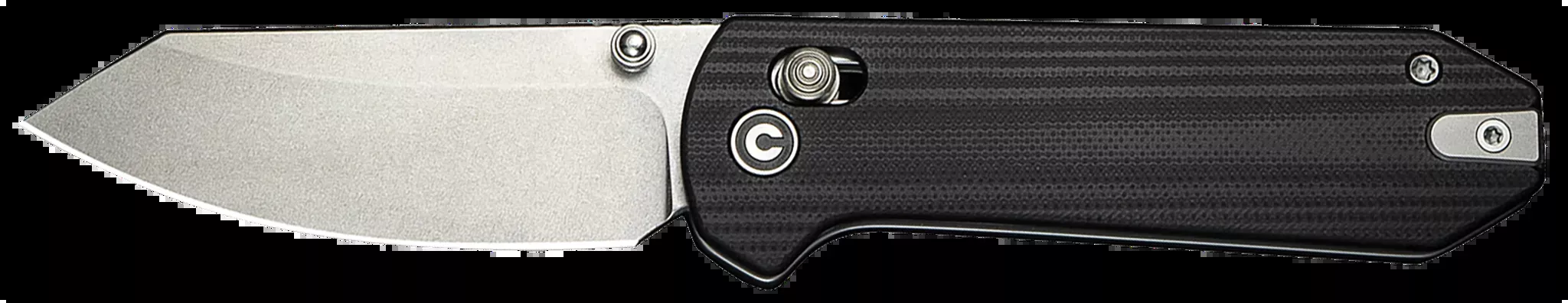 Yonder 2.88″ Folding Spey Point Plain Knife -Black