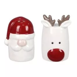 Young’s Inc Santa/Reindeer Salt & Pepper