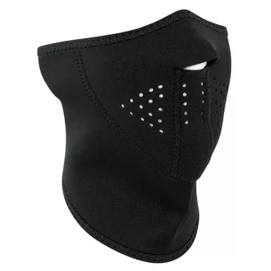 ZANheadgear WNFM114H3 3-Panel Neoprene Face Half Mask, Black