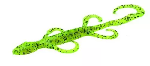 Zoom 6′ Lizard Soft Bait 9 Pack – Chartreuse Pepper #002009