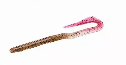 Zoom U-Tail Worms – 6″ Pumpkin Fire Tail #001-14